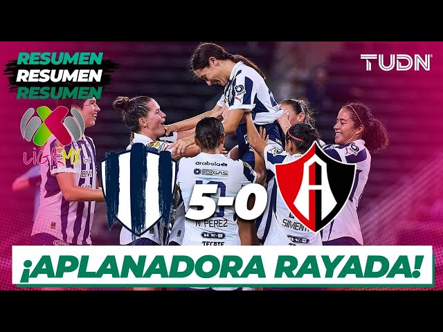 Resumen y goles | Monterrey 5-0 Atlas | Liga Mx Femenil AP2024-J2 | TUDN