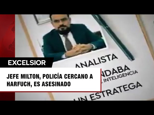 ⁣¿Quién era el Jefe Milton? Policía estratega del círculo cercano de García Harfuch