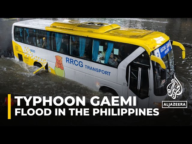 Typhoon Gaemi: Storm forces Philippines to halt work and school