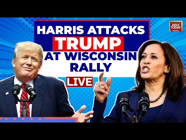 ⁣Kamala Harris LIVE In Wisconsin | Harris Calls Trump a Sexual Predator | US Election LIVE Updates