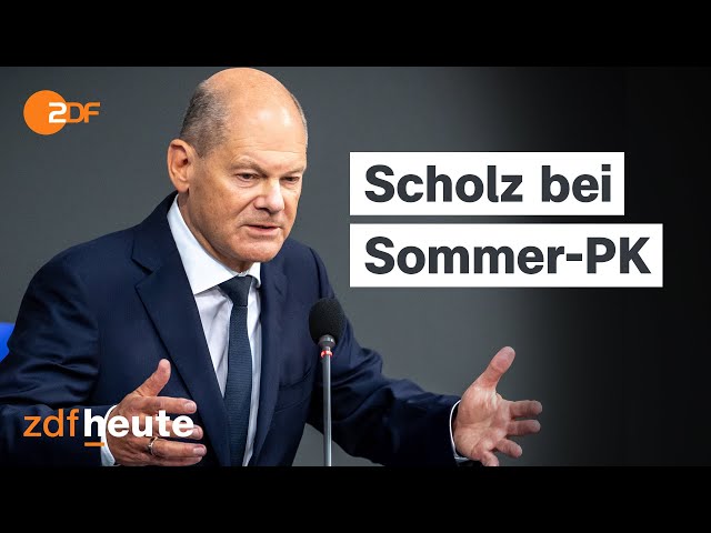 Live: Sommerpressekonferenz von Bundeskanzler Olaf Scholz