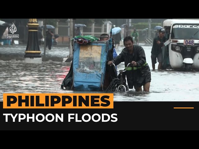 ⁣Typhoon Gaemi brings flood chaos to Philippines capital