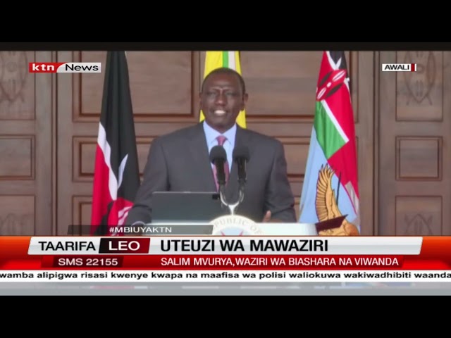 ⁣Rais Ruto awateua upya mawaziri