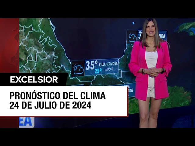 Clima para hoy 24 de julio de 2024