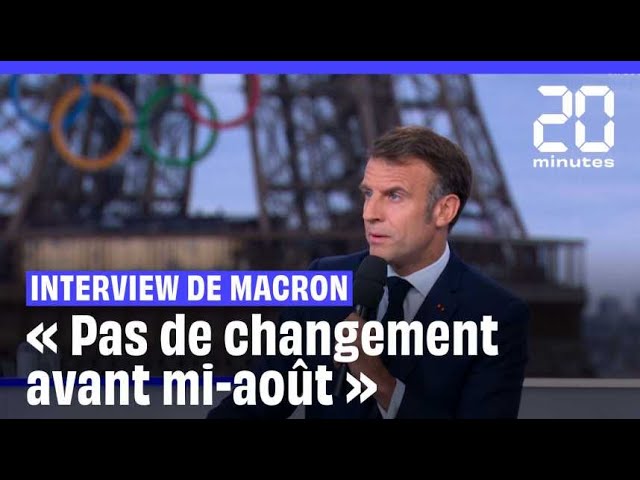 Interview de Macron : Gouvernement, Jeux olympiques et athlètes israéliens, ce qu'il faut reten