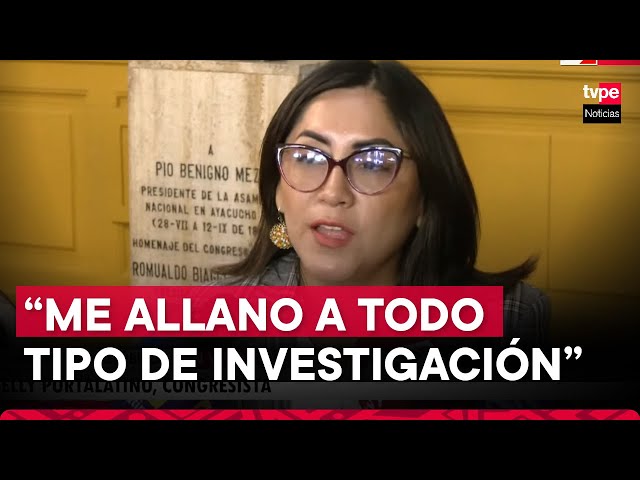 Kelly Portalatino sobre supuestos chats con Vladimir Cerrón: Me allano a todo tipo de investigación