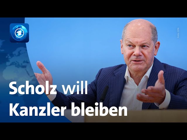 ⁣Sommer-Pressekonferenz: Bundeskanzler Olaf Scholz kündigt erneute Kandidatur an