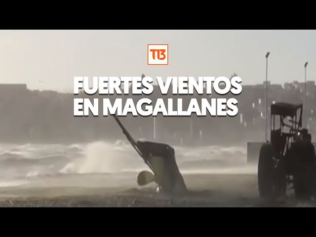 Videos registran fuertes vientos en Magallanes y denso oleaje