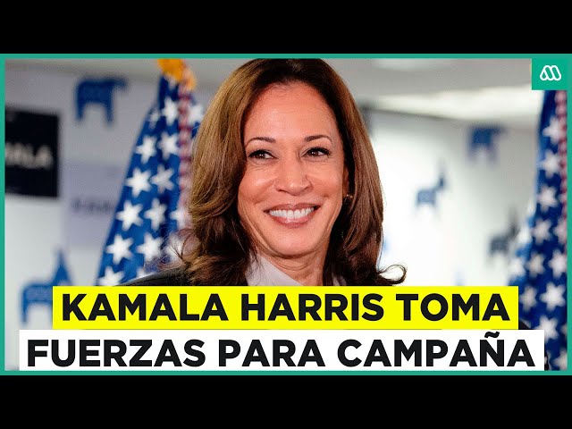 Kamala Harris toma fuerzas para futura campaña presencial en EEUU