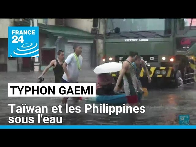 Le typhon Gaemi poursuit sa course en Asie • FRANCE 24