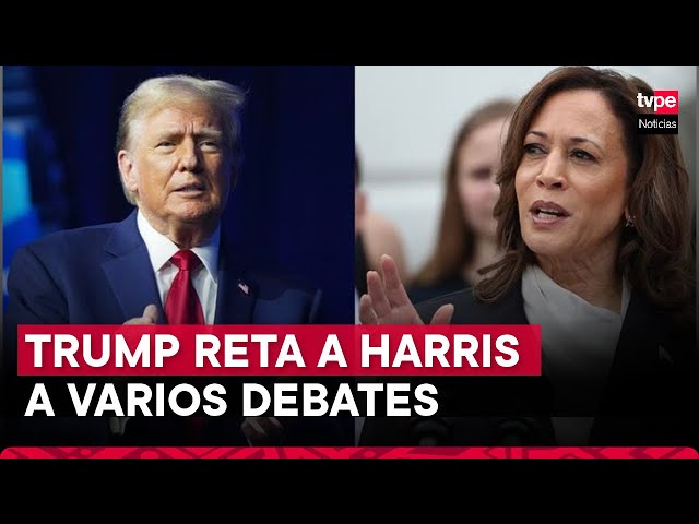 Estados Unidos: Donald Trump reta a Kamala Harris a debatir más de una vez