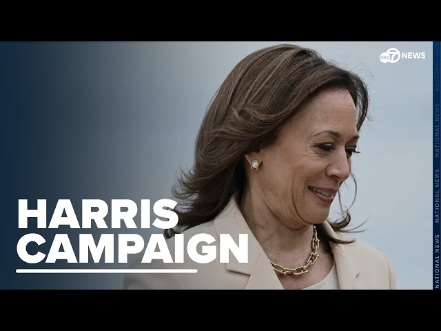 ⁣Kamala Harris visits Indiana to meet historically Black sorority hoping to win women of color