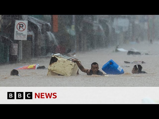 ⁣Typhoon Gaemi makes landfall in Taiwan with two dead and hundreds injured | BBC News