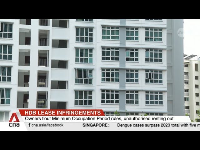 70 flats taken back by HDB after owners commit severe lease infringements