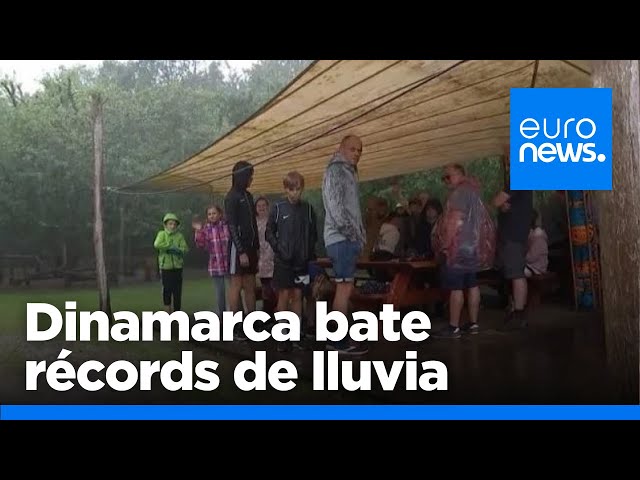 ⁣Dinamarca bate récords de lluvia este verano mientras el resto de Europa se seca