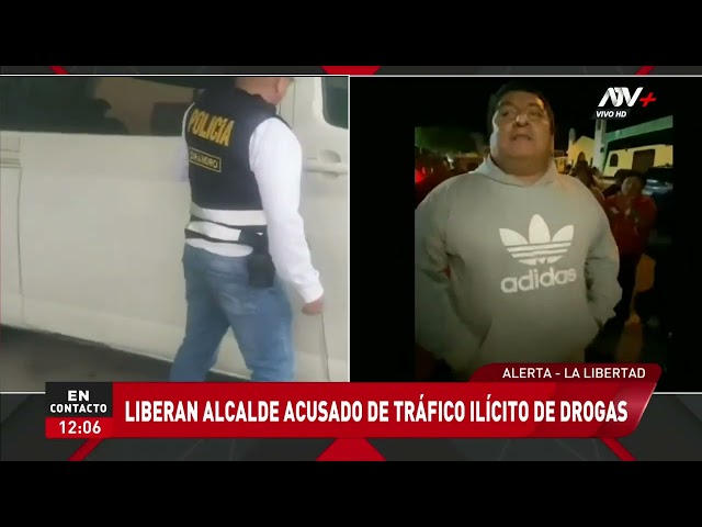 ⁣La Libertad: Liberan a alcalde acusado de tráfico ilícito de drogas