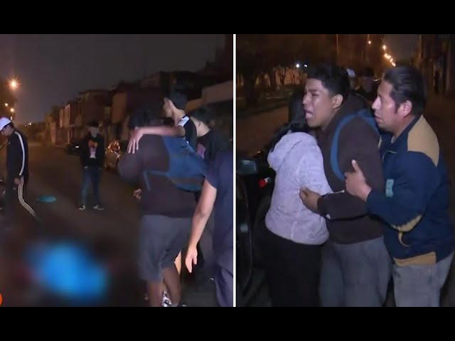 Hijo de emolientera atropellada reacciona al ver a su madre en el piso