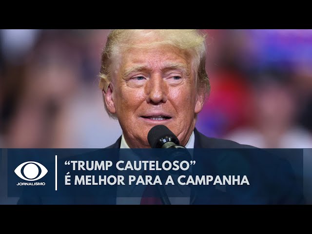 "Trump cauteloso" atrai mais indecisos do que "Trump de sempre", analisa profess