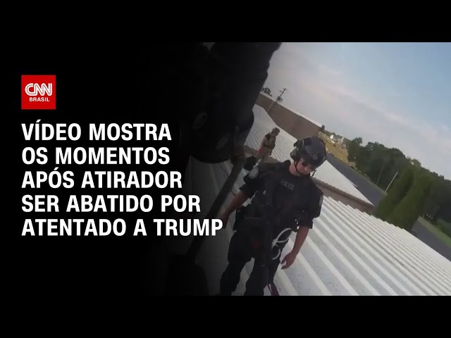 Vídeo mostra os momentos após atirador ser abatido por atentado a Trump | CNN 360°