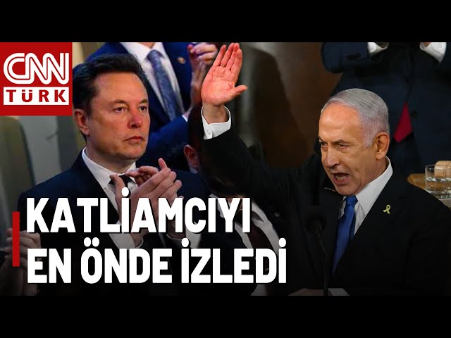 ⁣Netanyahu Savaşı Tam Gaz Savundu! Elon Musk Ön Sıralarda Alkışladı...