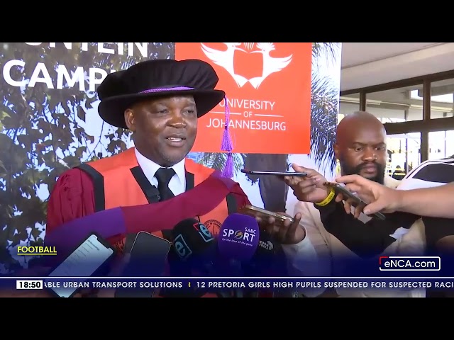 ⁣Pitso  Mosimane honoured with Honorary Doctorate