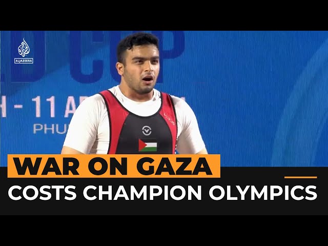 ⁣Palestinian weightlifter loses place at Olympics because of Gaza war | Al Jazeera NewsFeed