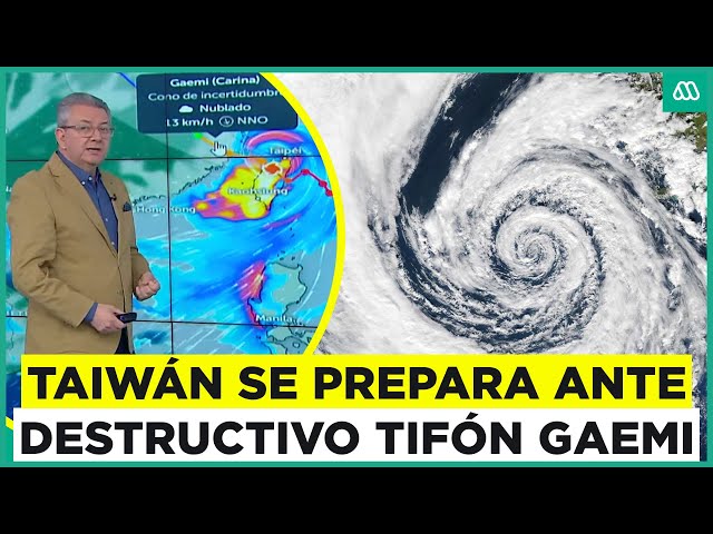 ⁣Alerta máxima por tifón Gaemi: Así será el paso del destructivo fenómeno por Asia