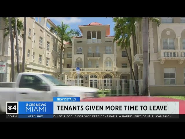 ⁣Low-income families allowed to stay one more month at Miami Beach apartment complex