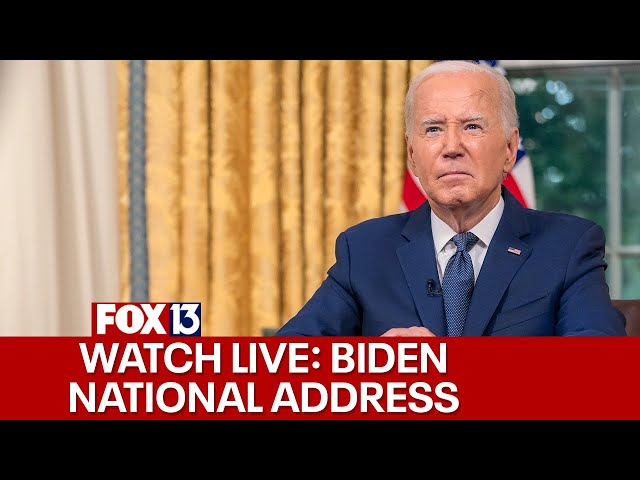 President Biden addresses the nation from the Oval Office