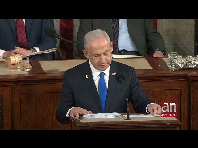 ⁣Netanyahu Defiende La Guerra En Gaza Ante Un Congreso Estadounidense Dividido