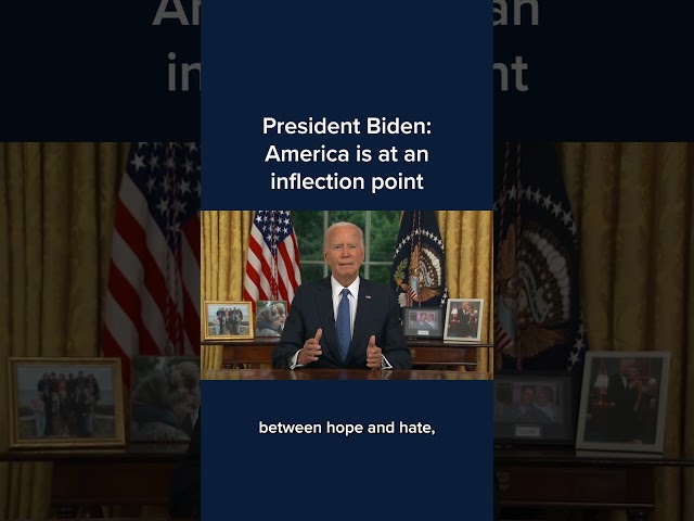 ⁣President Biden: America is at an inflection point