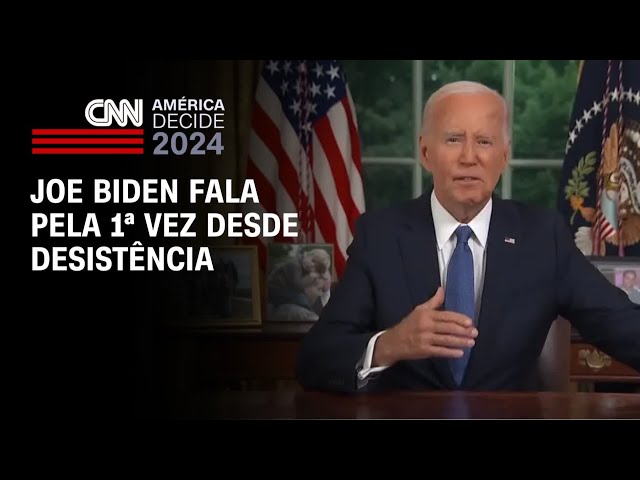⁣Joe Biden fala pela 1ª vez desde desistência | CNN PRIME TIME