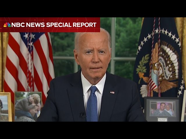 ⁣Watch President Biden's historic address on leaving the 2024 race