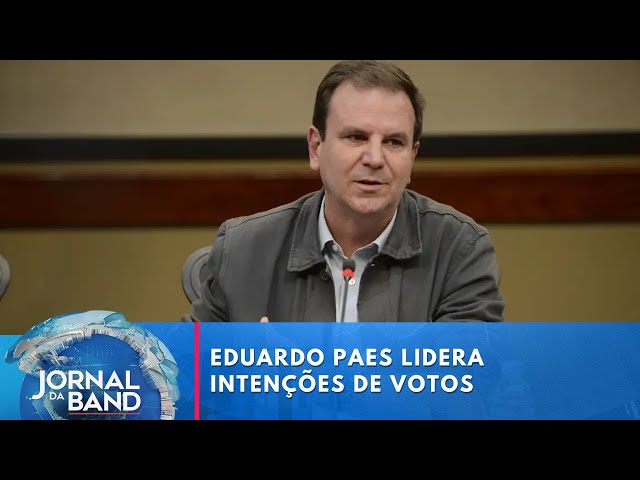 Eduardo Paes lidera intenções de voto para prefeitura do RJ com 49% | Jornal da Band