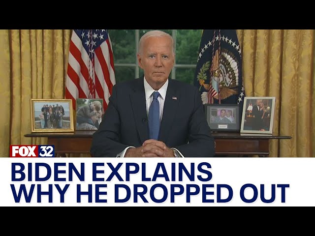 ⁣‘Kings and dictators do not rule, the people do’: Biden addresses nation after dropping out