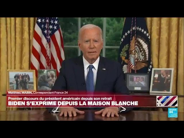 Dans une allocution, le président Joe Biden explique son retrait de la course à la Maison Blanche