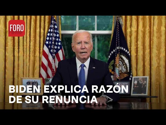 Joe Biden explica su renuncia a candidatura - Las Noticias