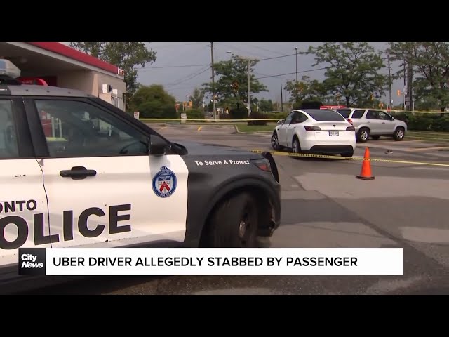 ⁣Uber driver allegedly stabbed by passenger
