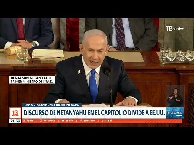 Discurso de Netanyahu en el capitolio divide a Estados Unidos