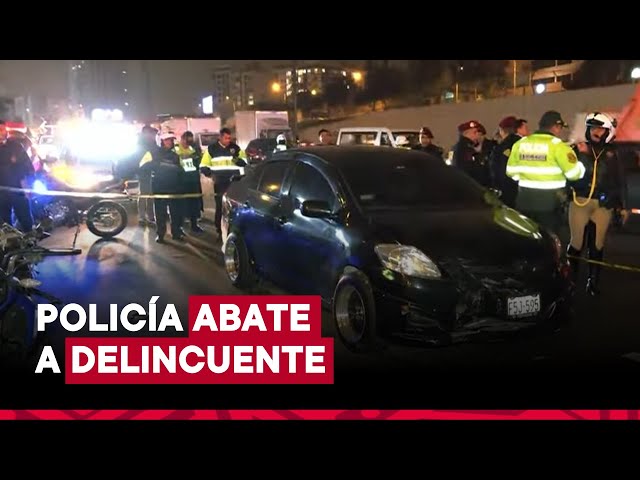 ⁣Surco: policía abatió a dos delincuentes que intentaron asaltarlo