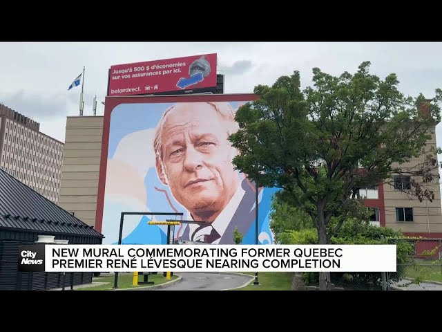 ⁣New Montreal mural commemorating former Quebec premier René Lévesque
