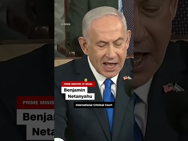 ⁣Congresswoman Tlaib holds sign calling Netanyahu ‘War criminal’