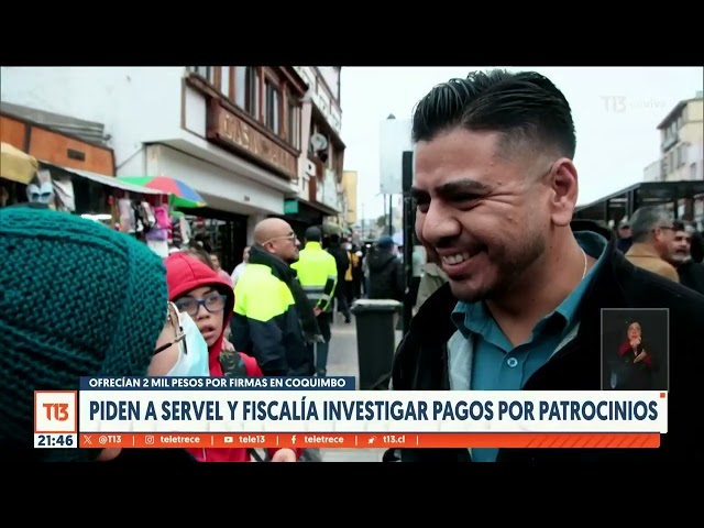 ⁣Piden investigar pagos por patrocinios: ofrecían 2 mil pesos por firmas en Coquimbo
