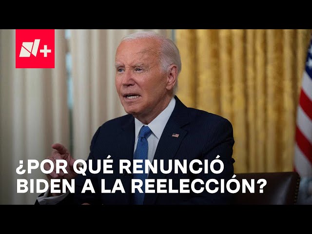 Joe Biden justifica su renuncia a la contienda por la reelección - En Punto