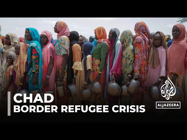 ⁣Border refugee crisis: Chad overwhelmed by influx of people fleeing conflict