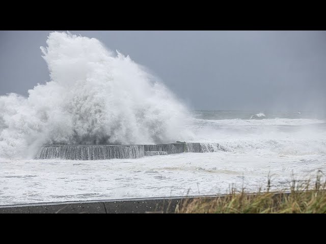 ⁣Typhon Gaemi : la tempête touche terre dans le comté de Yilan à l'est de Taiwan