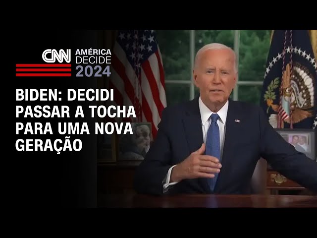 Biden: Decidi passar a tocha para uma nova geração | CNN NOVO DIA