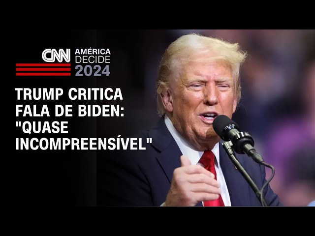 Trump critica fala de Biden: "quase incompreensível" | CNN NOVO DIA