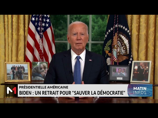 ⁣Présidentielle US - Biden : un retrait pour "sauver la démocratie