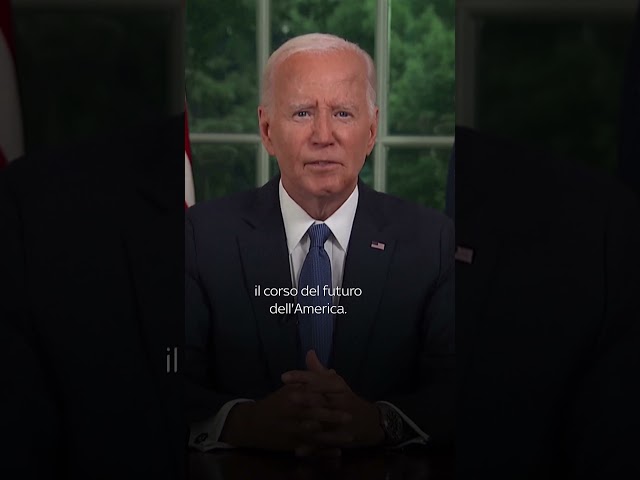 ⁣Biden: "Mi ritiro per difendere la democrazia"